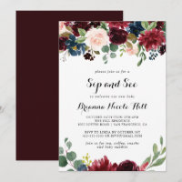 Autumn Rustic Modern Calligraphy Sip and See