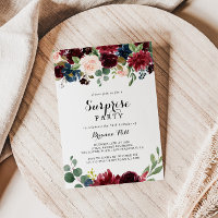 Autumn Rustic Modern Calligraphy Surprise Party