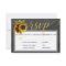 Autumn rustic sunflowers wedding script rsvp