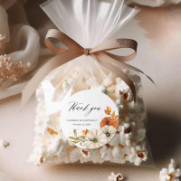 Autumn Rustic Thank you Wedding Stickers