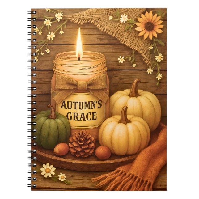 Autumn’s Grace | Cozy Fall | Classic Notebook (Front)