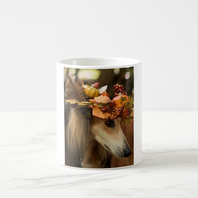 Autumn Saluki Coffee Mug (Center)