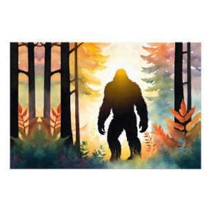 Autumn Sasquatch Colourful Landscape Photo Print