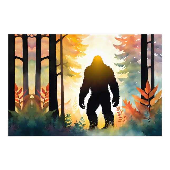 Autumn Sasquatch Colourful Landscape Photo Print (Front)