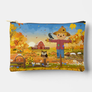 Autumn Scarecrow Accessory Pouch