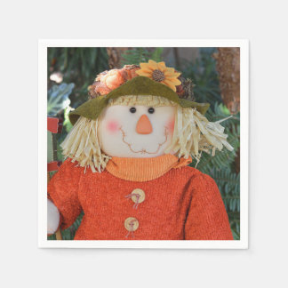 Autumn Scarecrow Doll Paper Napkin