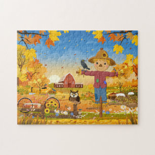 Autumn Scarecrow Jigsaw Puzzle