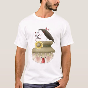 Autumn Scarecrow T-Shirt by Trina Clark