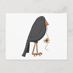 Autumn Scarecrows · Crow Postcard