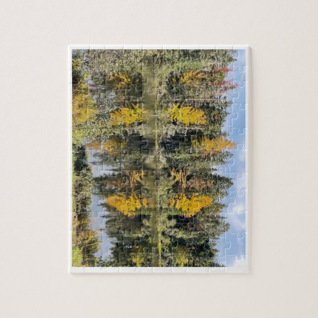 Autumn Scene in New England Jigsaw Puzzle (Vertical)