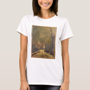 Autumn Scene, Leeds, 1874 (oil on board) T-Shirt