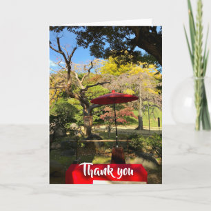 Autumn Scenery at Japanese Garden Card
