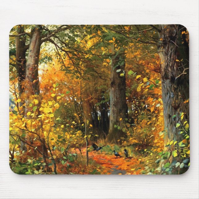 Autumn Scenery Painting Gift  Mouse Mat (Front)