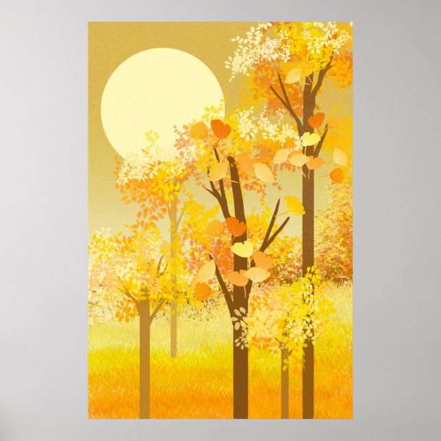 Autumn Scenery Poster (Front)
