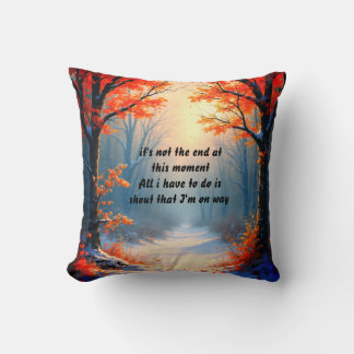 Autumn Scenery Throw Pillow