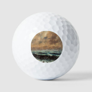 Autumn Sea – Gustave Courbet Golf Balls