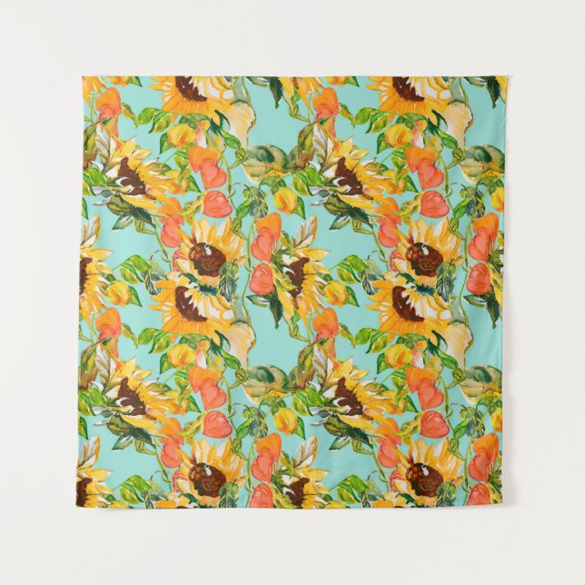 Autumn seamless pattern tapestry (Front)
