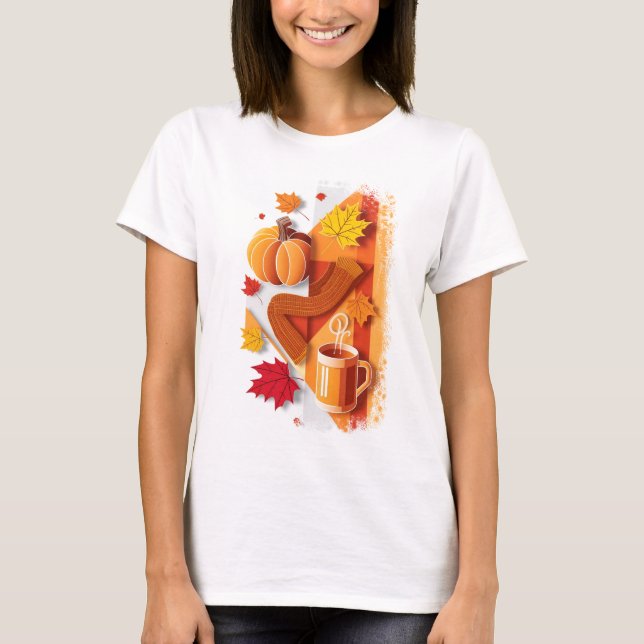 Autumn Season Fall Tshirt Halloween Gift (Front)