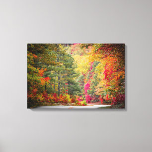 autumn season in the mountains canvas print