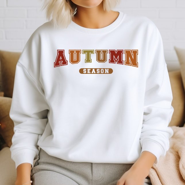 Autumn Season Trendy Fall Varsity Sweatshirt (Creator Uploaded)