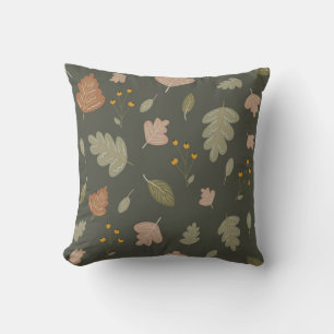 Autumn Season with Leaves and Plants Cushion