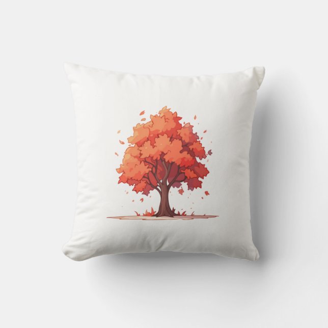 Autumn Serenity Tree Cushion (Front)