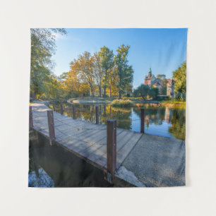 Autumn Serenity Vajdahunyad Castle in Budapest Tapestry