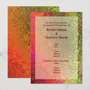 Autumn Shades of Colour Wedding Invitation