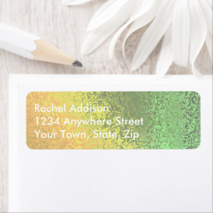 Autumn Shades of Green Yellow Return Address