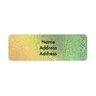 Autumn Shades of Green Yellow Return Address Lab