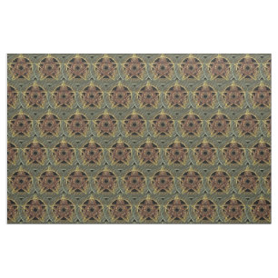 Autumn Shades Pagan Pentacle Fabric