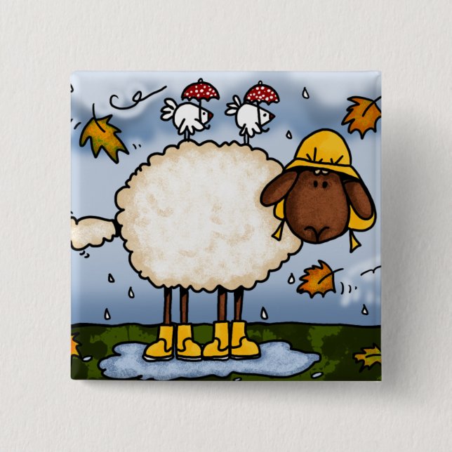 autumn sheep button (Front)