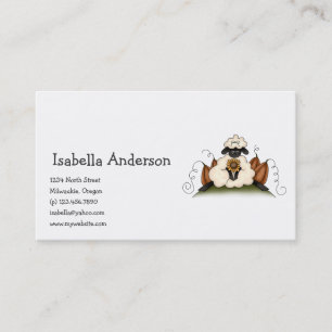 Autumn Sheep · Sheep, Sunflower & Pumpkins Business Card