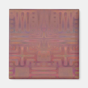 Autumn Show Wine Coloured Abstract Magnet
