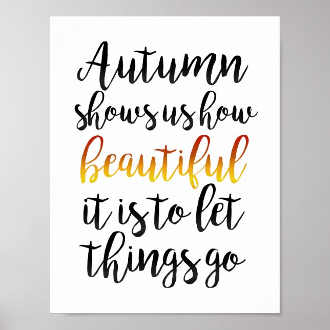 Autumn Shows Us Poster (Front)