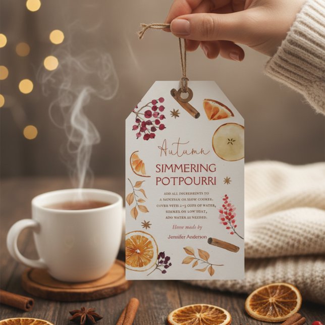 Autumn simmering potpourri gift tags (Creator Uploaded)
