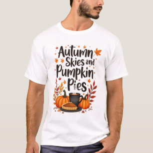 Autumn Skies and Pumpkin Pies T-Shirt: T-Shirt