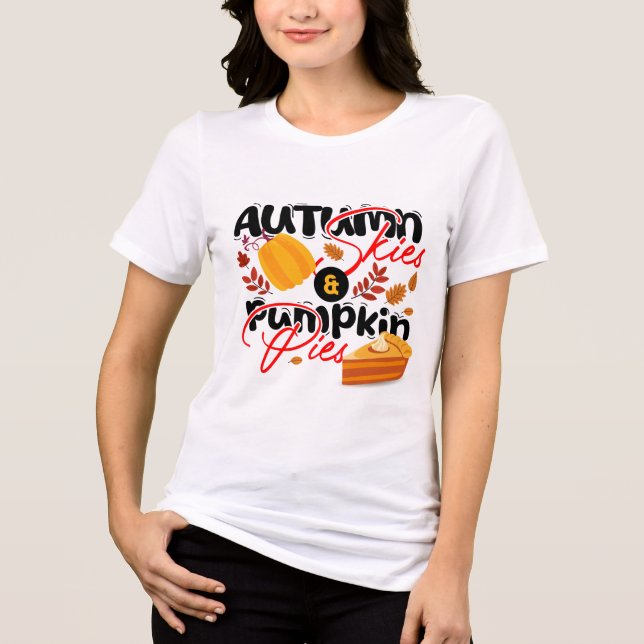 Autumn Skies Delight Tri-Blend Shirt (Front)