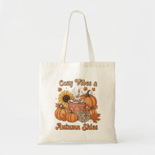 Autumn Skies Hot Chocolate Tote Bag