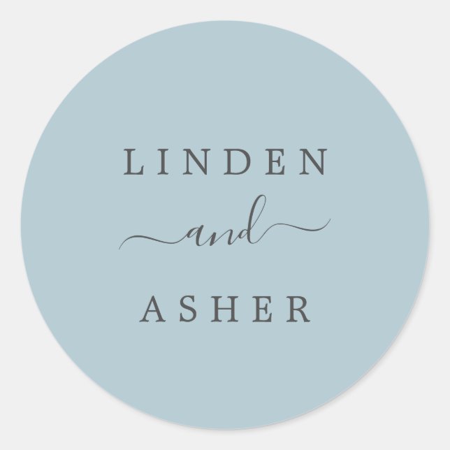 Autumn | Slate Wedding Envelope Seals (Front)