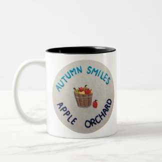 Autumn Smiles Apple Orchard Two-Tone Coffee Mug