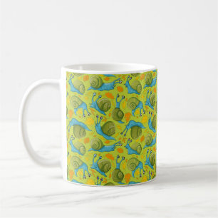 Autumn snails coffee mug