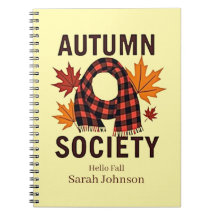 Autumn Society – Personalised Plaid Letter Fill