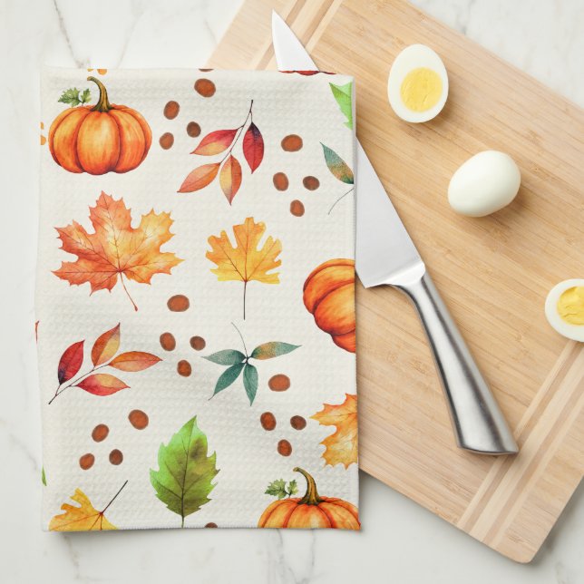 Autumn Spice B Tea Towel (Quarter Fold)