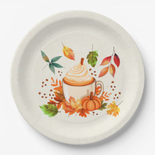 Autumn Spice Paper Plate