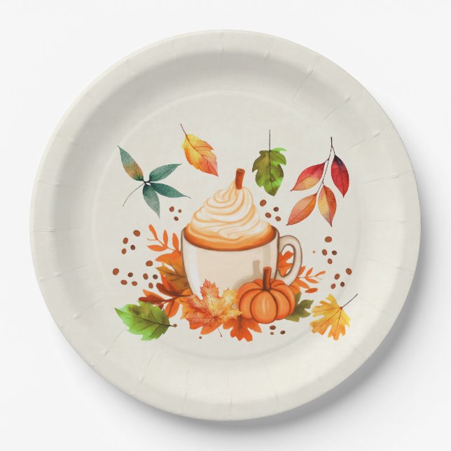 Autumn Spice Paper Plate (Front)