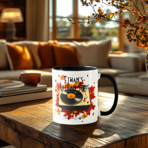 Autumn Spins Mug – Cosy Vinyl & Fall Vibes Edition