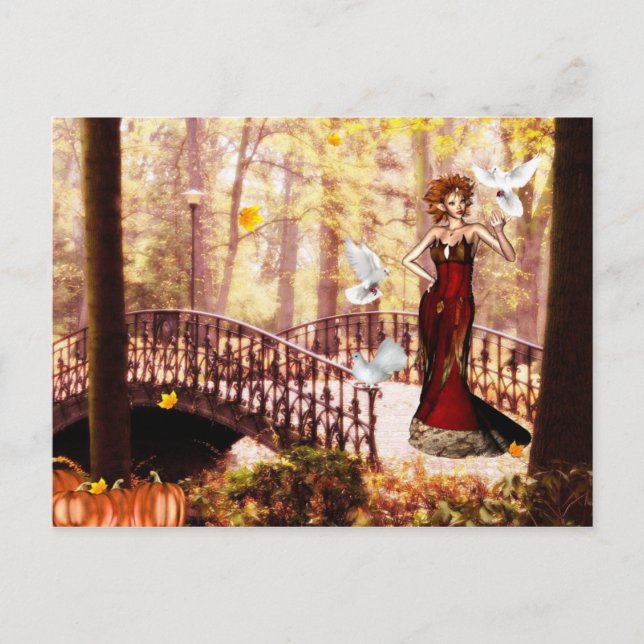 Autumn splendour elf postcard (Front)