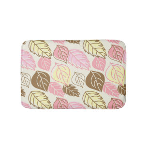 Autumn Splendour: Leaf Seamless Pattern Bath Mat