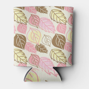 Autumn Splendour: Leaf Seamless Pattern Can Cooler
